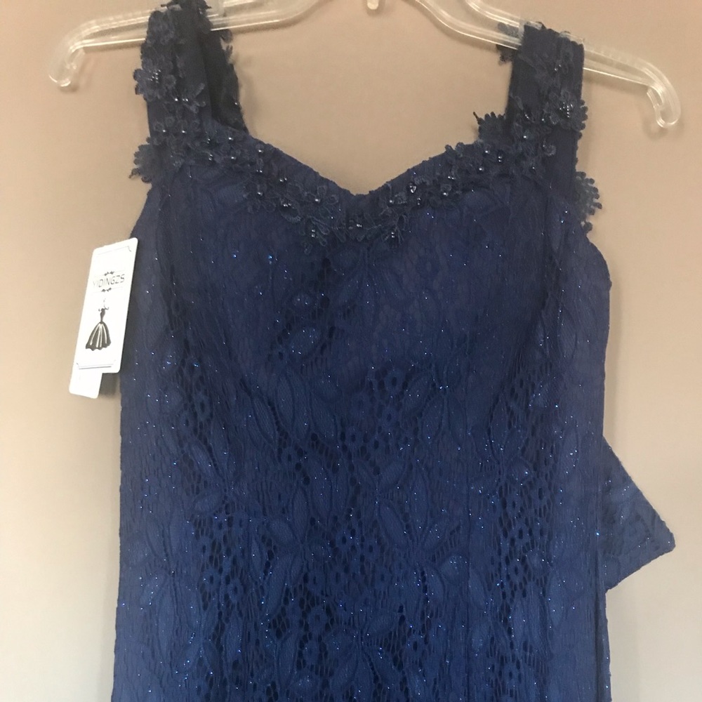 Navy blue size 6 evening dress